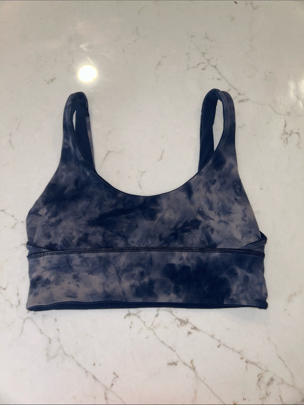 lululemon align Navy Tie-Dye Sports Bra